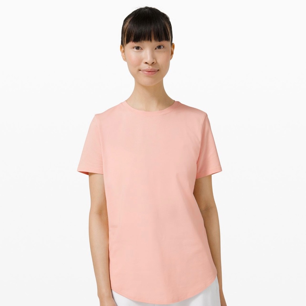 Lululemon NWT Love Crew shirt pink mist sz 14